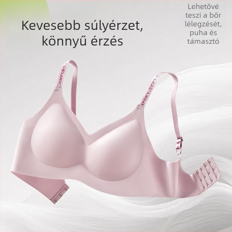 Új, varratszegély nélküli női melltartó – kényelmes, lélegző, Push-Up hatás, szép hátsó vonal