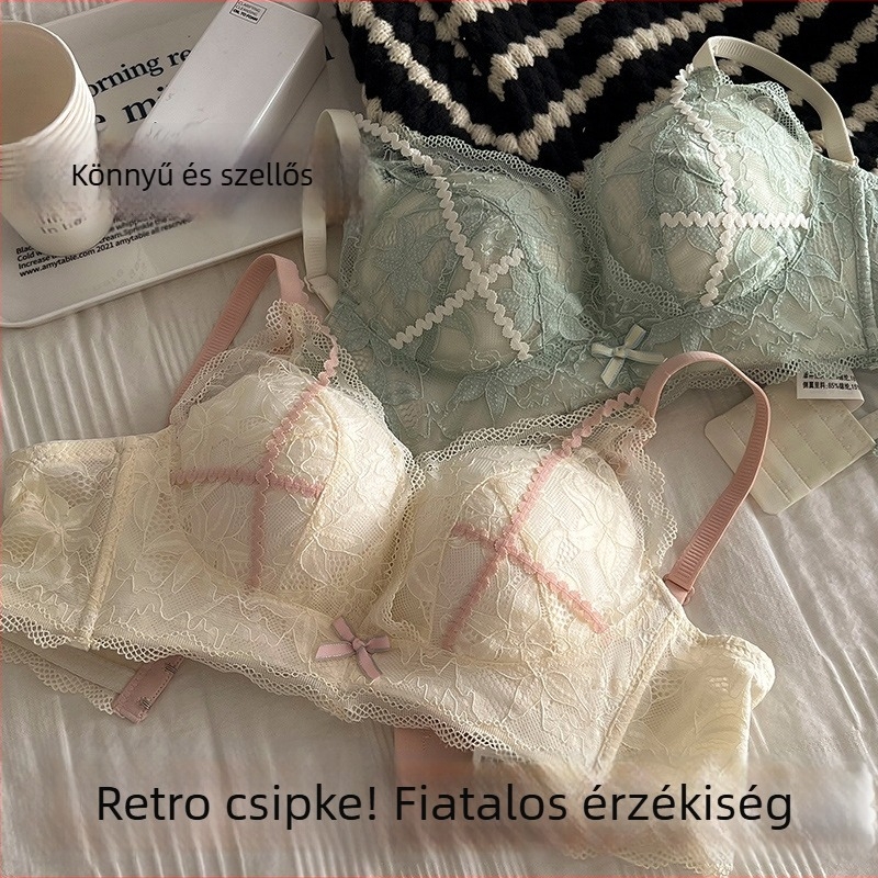 Nylon melltartó vastag formázott kosárral, 3/4-es, állítható gyűjtés, acélgyűrű nélkül, hátul három soros zárás
