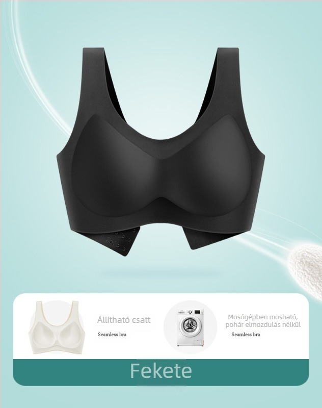 Meiya Ting Varrás nélküli melltartó, teljes kosár, nylon/elastán/mulberry selyem keverék, hátoldali háromsoros csat, rögzített kettős vállpánt, lélegző