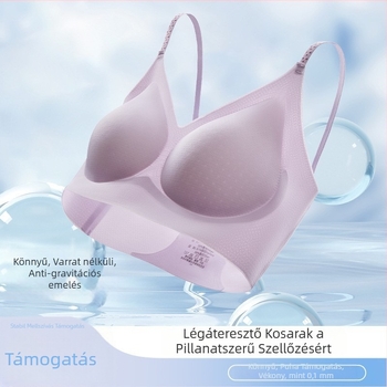 Ultra vékony melltartó vékony pántokkal, varrat nélküli dizájnnal, kis mellem emelésére és összegyűjtésére, légáteresztő és kényelmes, szép háta