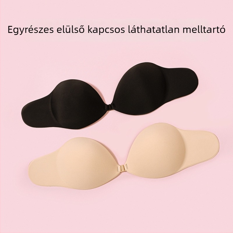 Plusz méretű láthatatlan melltartó előre záródó, oldalsó szárnyakkal, 3D textilkosarakkal
