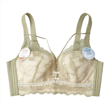 Vezeték nélküli melltartó, ultrakönnyű, formázott kosaras, Push-Up, 3/4 kosár, Nylon