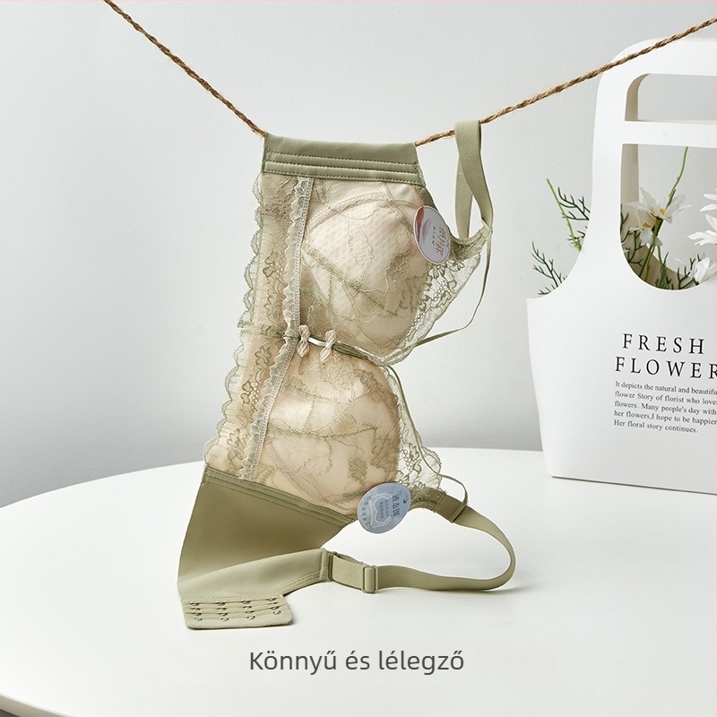 Vezeték nélküli melltartó, ultrakönnyű, formázott kosaras, Push-Up, 3/4 kosár, Nylon