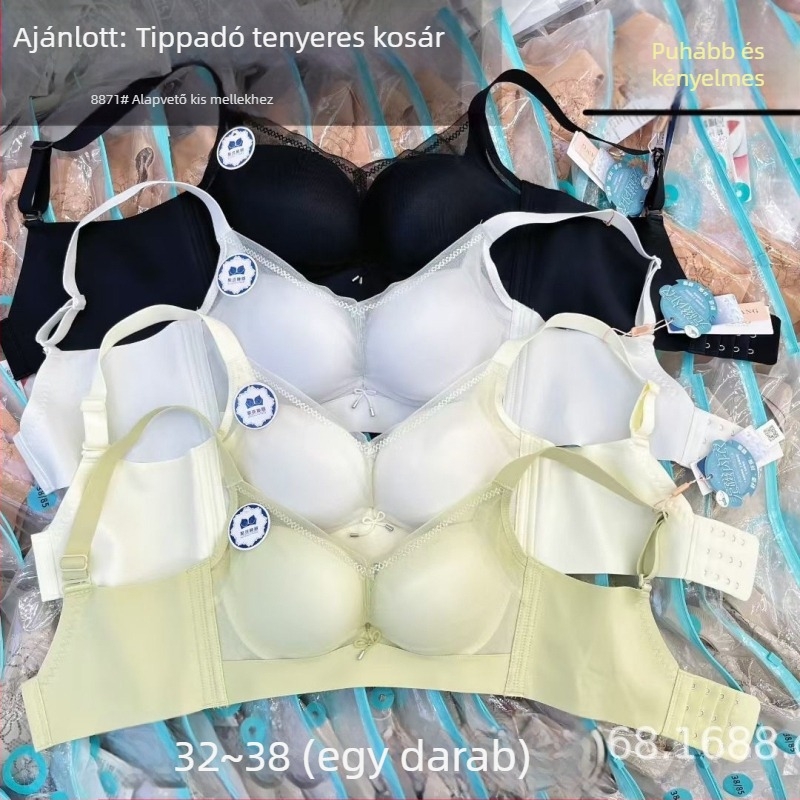 Nélkülöző Push-Up melltartó, 3/4 kosár, vékony moldált pamutkosár, fő anyag Nylon, hátul négy sor csattal