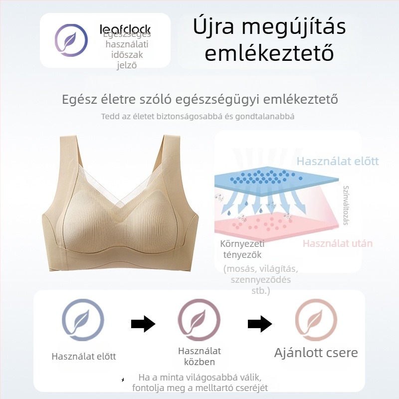 Push-Up varrat nélküli melltartó, háló anti-gravitációval, teljes kosár; fő anyag: nylon; bélés spandex 30-50%.