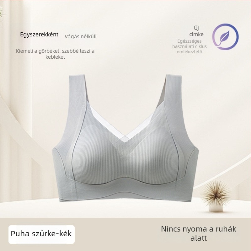Push-Up varrat nélküli melltartó, háló anti-gravitációval, teljes kosár; fő anyag: nylon; bélés spandex 30-50%.