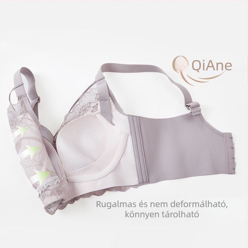 Qianyi Lingerie 9962 B kosár, teljes kosár, Push-Up, vékony formázott kosár, hátul négy sor kapocs