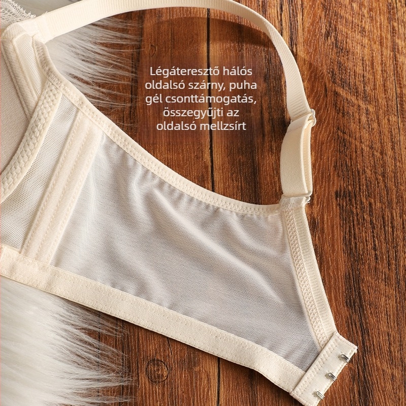 Sukin drót nélküli Mulberry Silk Satin melltartó, 3/4 kosár, belső 100% selyemmel, hátoldali három sor kapocs