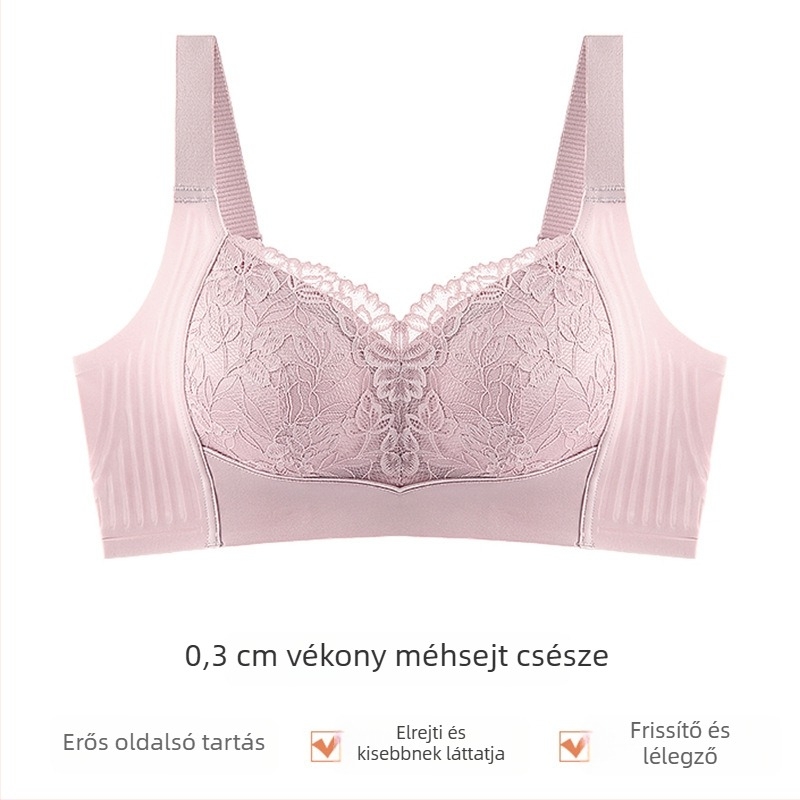 Vezeték nélküli melltartó, teljes kosár, puha gélezsel töltve, légáteresztő, vékony dizájn, nyári kényelem