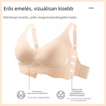 Plusz méretű női melltartó, teljes kosár, varrásmentes, merevítő nélküli, kényelmes, nyár 2024