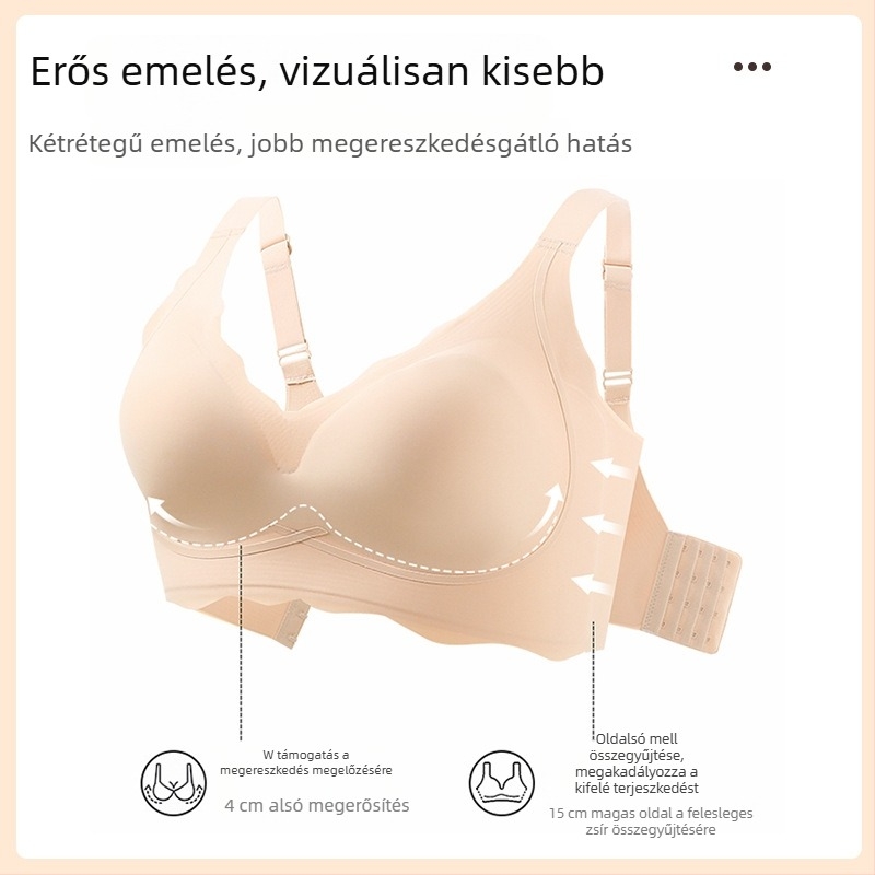 Plusz méretű női melltartó, teljes kosár, varrásmentes, merevítő nélküli, kényelmes, nyár 2024