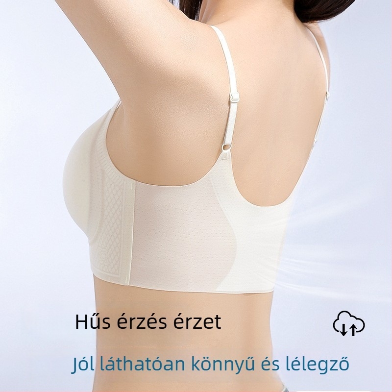 Prémium hűsítő camellia illatú, vezeték nélküli minimizer melltartó, vest-stílusú dizájnban, női alsónemű