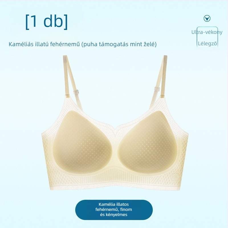 Prémium hűsítő camellia illatú, vezeték nélküli minimizer melltartó, vest-stílusú dizájnban, női alsónemű