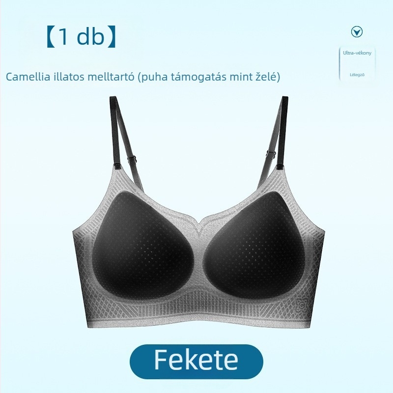 Prémium hűsítő camellia illatú, vezeték nélküli minimizer melltartó, vest-stílusú dizájnban, női alsónemű