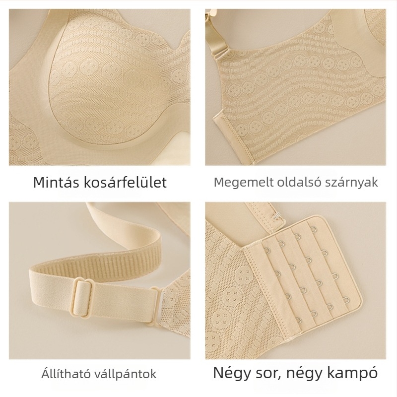Patachou drót nélküli, varrat nélküli melltartó kicsi keblekhez, gyengéd tartás, vékony kosarai, oldalsó formázás