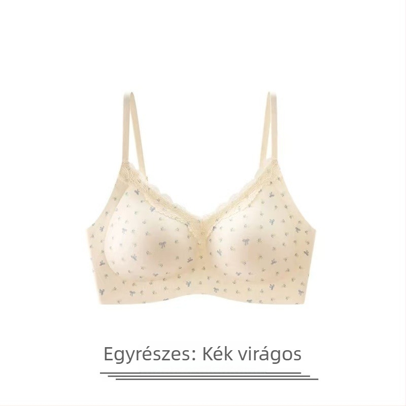 Női melltartó, drót nélküli, varrás nélküli, 3/4 kosár, vékony formázott kosarak, rögzített vállpántok