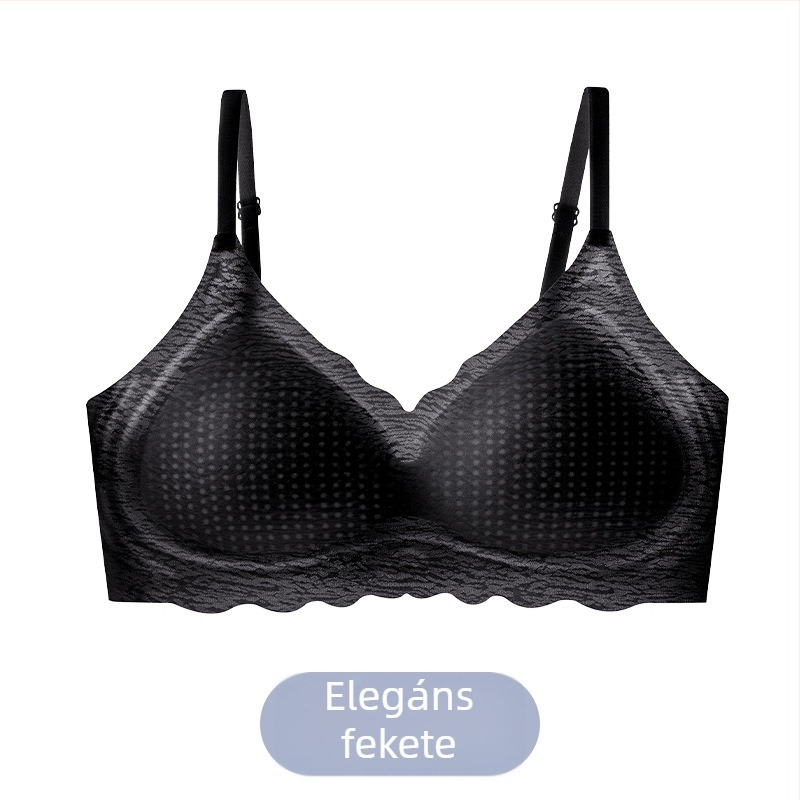 Női ice silk lélegző melltartó, merevítő nélküli latexcsészékkel, perforált mintával, ultra vékony, formázott csészék habos béléssel a nyári kényelemért