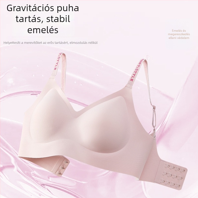 Anti-gravitációs emelő, varrás nélküli női melltartó betűs pántokkal, kis mellekhez
