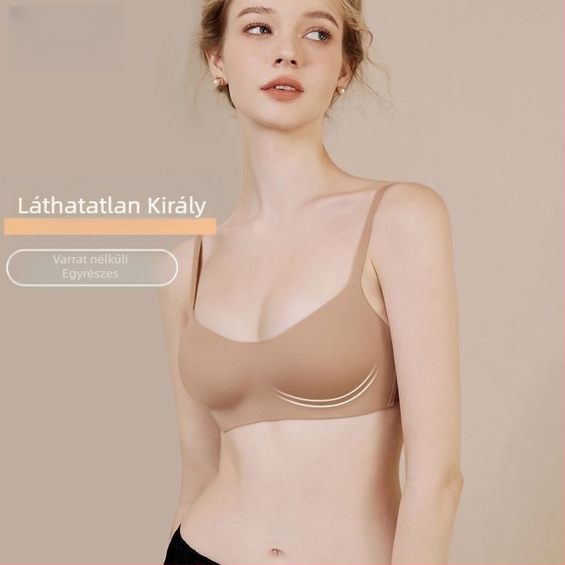 Bőrtónusú, seamless félkosaras melltartó kis mellekhez – láthatatlan a ruhák alatt, 1/2 kosár