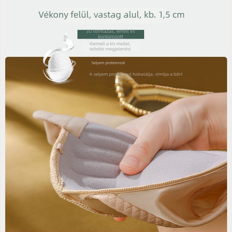 Kis méretű formázó melltartó előre záródó, állítható, push-up, csipke, varrat nélküli hátsó rész