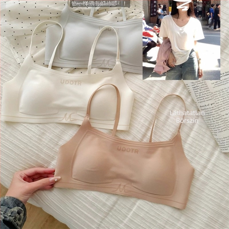 3.0 Slimming Seamless Bandeau melltartó nagy mellekhez, vizuális karcsúsítás, összegyűjtés, anti-lógás, vékony testszínű