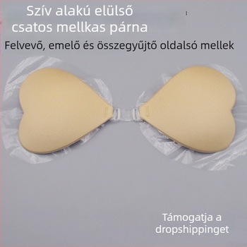 Szív alakú, vízálló bikini melltapaszok, láthatatlanok, a dekoltázs kiemelésére és formázására