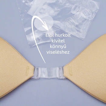 Szív alakú, vízálló bikini melltapaszok, láthatatlanok, a dekoltázs kiemelésére és formázására