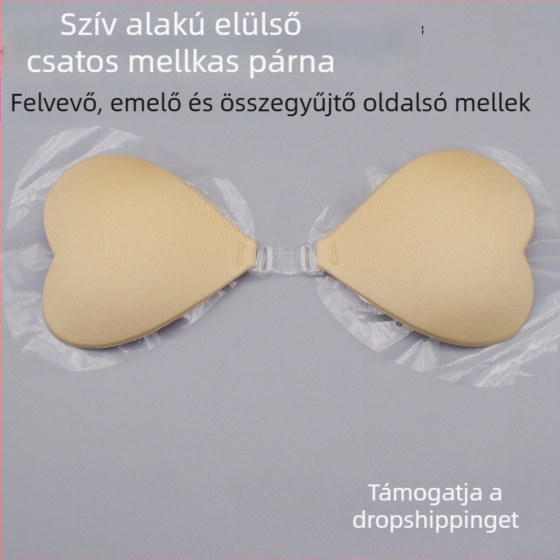 Szív alakú, vízálló bikini melltapaszok, láthatatlanok, a dekoltázs kiemelésére és formázására