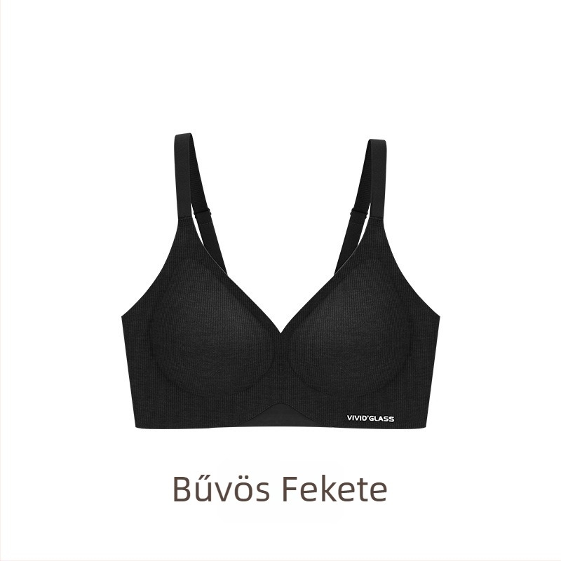 Női sportmelltartó, push-up kisebb mellhez, felemeli és összegyűjti az oldal melleket, vezeték nélküli, kényelmes