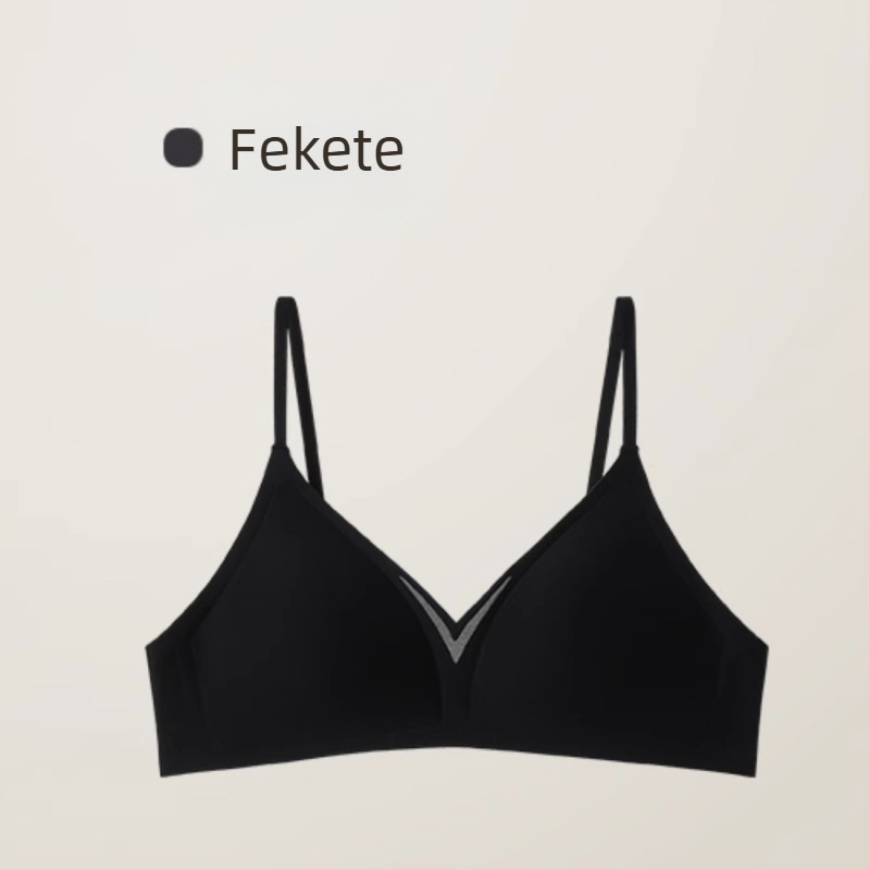 Varrat nélküli női melltartó, francia háromszög kosarakkal, puha támasz, anti-esés, vékony fazon