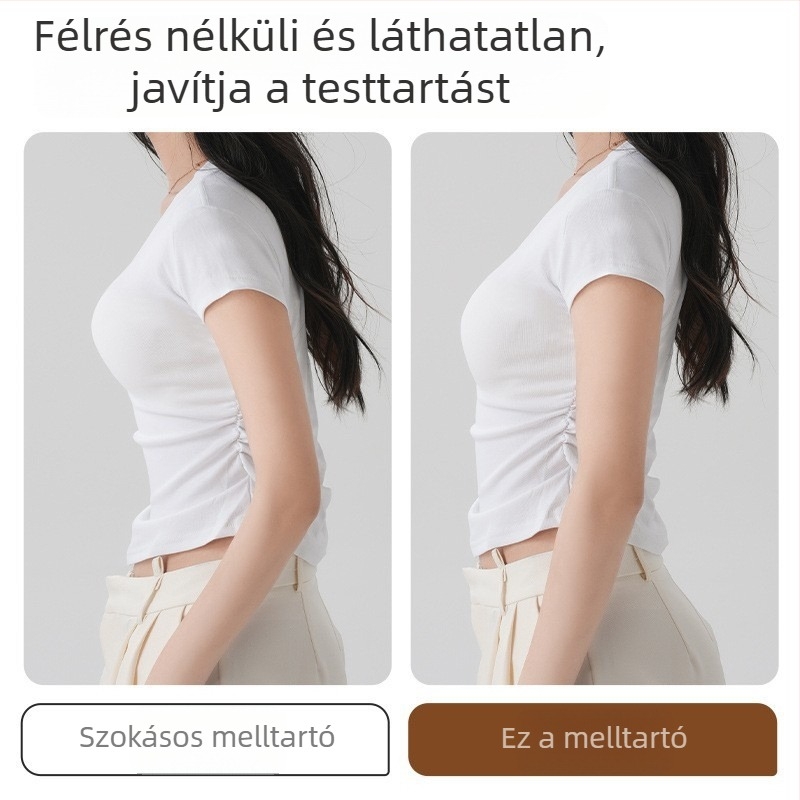 Tartásjavító melltartó előre záródással, lift-hatás és formázás, 3/4 kosár, közepes formázó kialakítás, nylonból