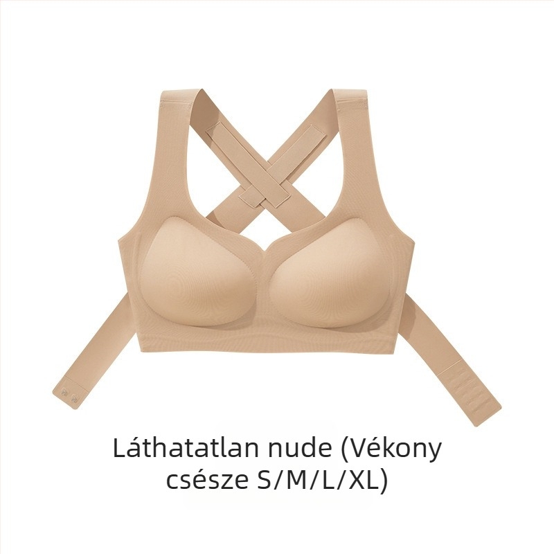 Tartásjavító melltartó előre záródással, lift-hatás és formázás, 3/4 kosár, közepes formázó kialakítás, nylonból