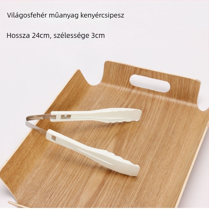 Fából készült téglalap alakú tálaló tál csíkos mintával és fényes felülettel, testreszabható logóval