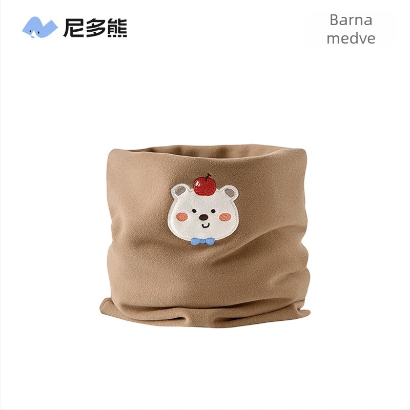 Nidobear babák nyakmelegítő kendő 100% pamutból, téli, rajzolt mintával, uniszex