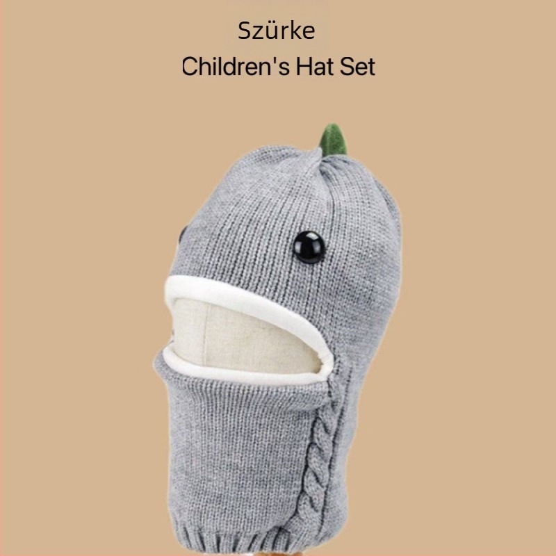 Fülvédős sapka babáknak - gyapjú, fleece bélés, téli kupola sapka 1–4 éveseknek