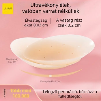 Szilikon mellbimbóvédők – Egyszínű, Légáteresztő, Ultra vékony, Bevarrás nélküli, Vízálló, Kerek forma