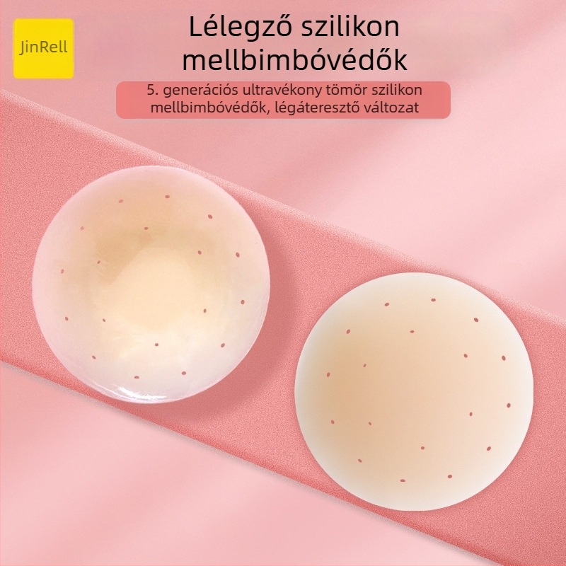 Szilikon mellbimbóvédők – Egyszínű, Légáteresztő, Ultra vékony, Bevarrás nélküli, Vízálló, Kerek forma
