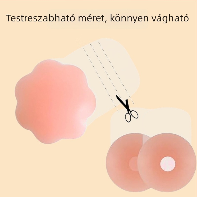 Szilikon melltartó felhúzó tapasz – láthatatlan, vékony, kerek, szexi