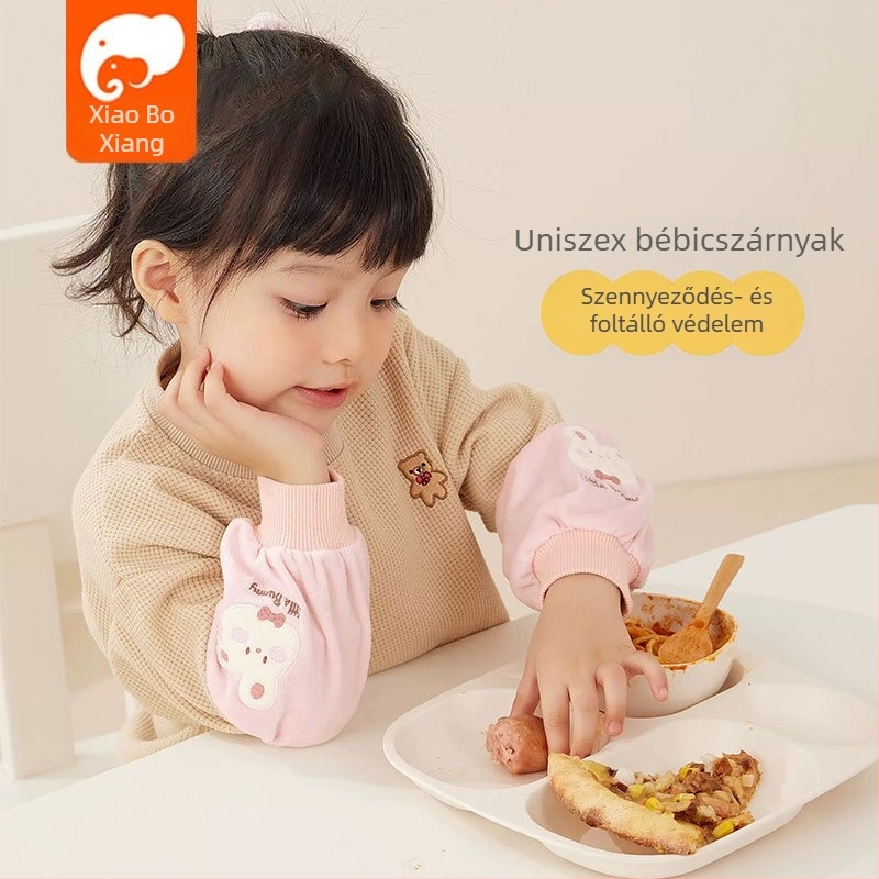 Gyerekeknek kötött, hímzett karvédők, anti-szennyeződés, 1–13 évesek, tél 2024
