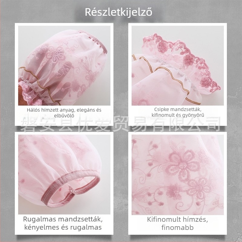 Női csipkés ujvédők – rövid, aranyos védő ujjak, őszi–téli irodai viselethez, szennyeződésálló