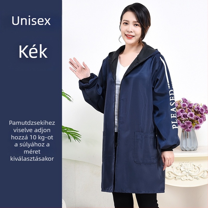 Hosszú ujjú konyhai smock, víz- és olajálló, PVC anyagból, poliészter bélés, 3XL, Camellia