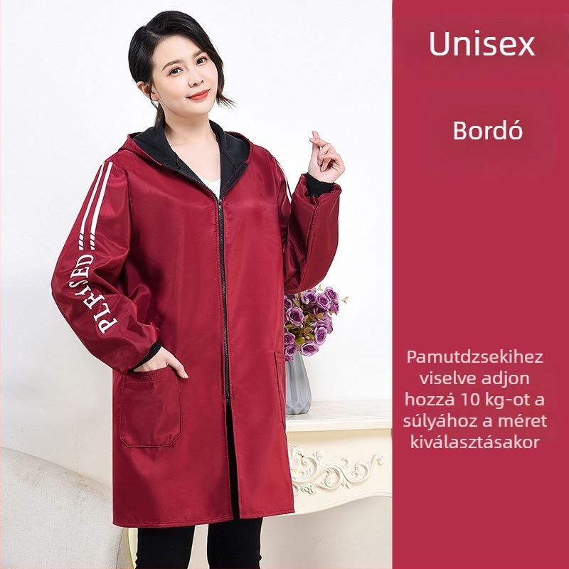 Hosszú ujjú konyhai smock, víz- és olajálló, PVC anyagból, poliészter bélés, 3XL, Camellia