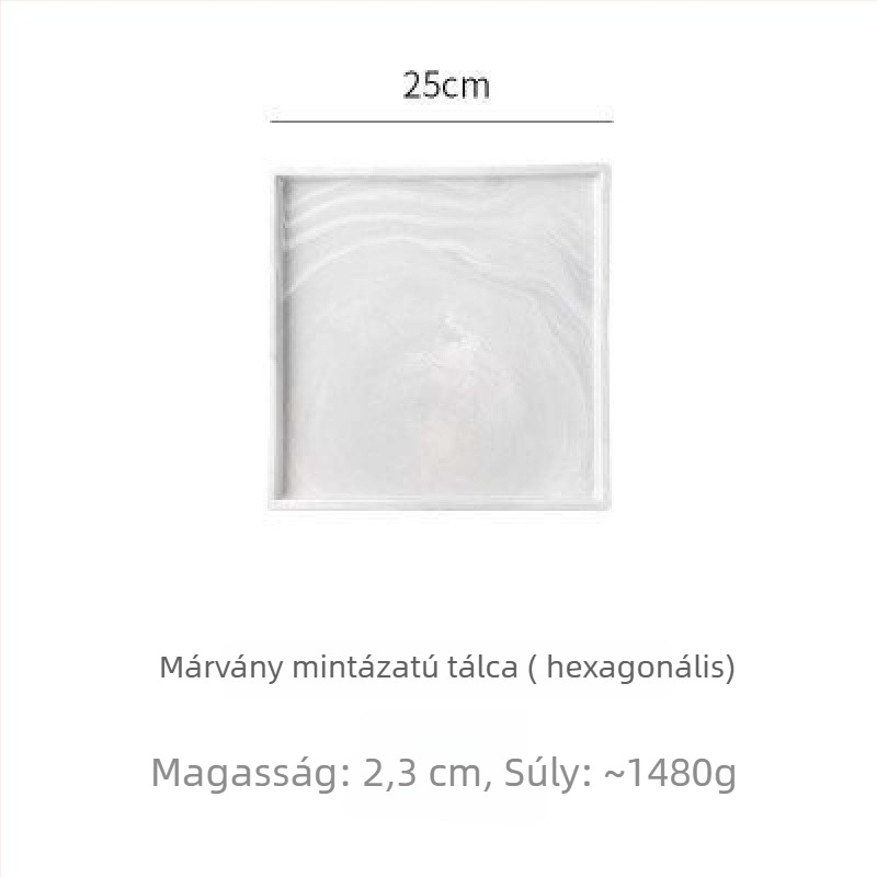 Kerámiából készült nordikus kör tál, egyszínű mintával, nordikus stílusban, desszertek és sushi tálalására