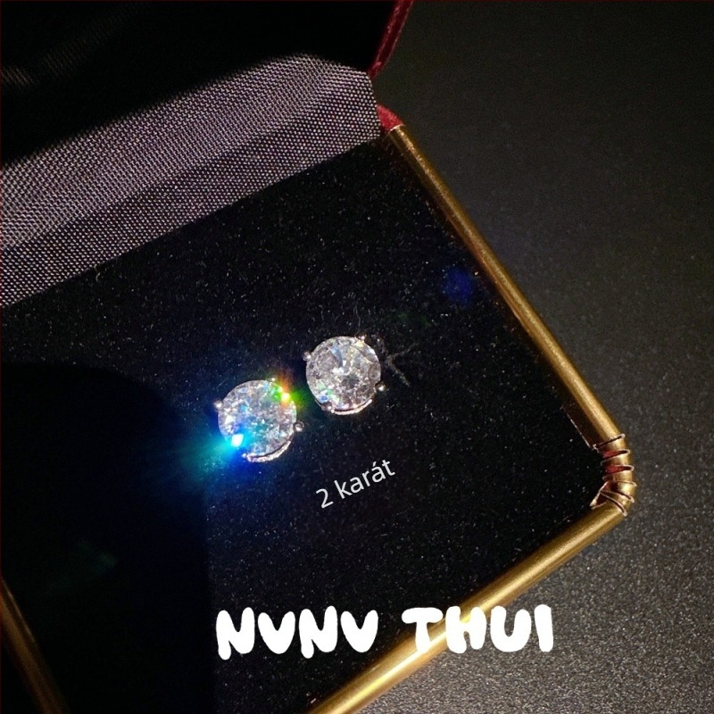 Nvnv thui cirkónium fülbevalók, geometriai forma, palotás stílus, ezüst tűkkel