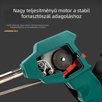 Lábpedálos forrasztóállomás automata ónadagolóval, állandó/állítható hőmérséklet, rozsdamentes acél, 24V, 80–120W