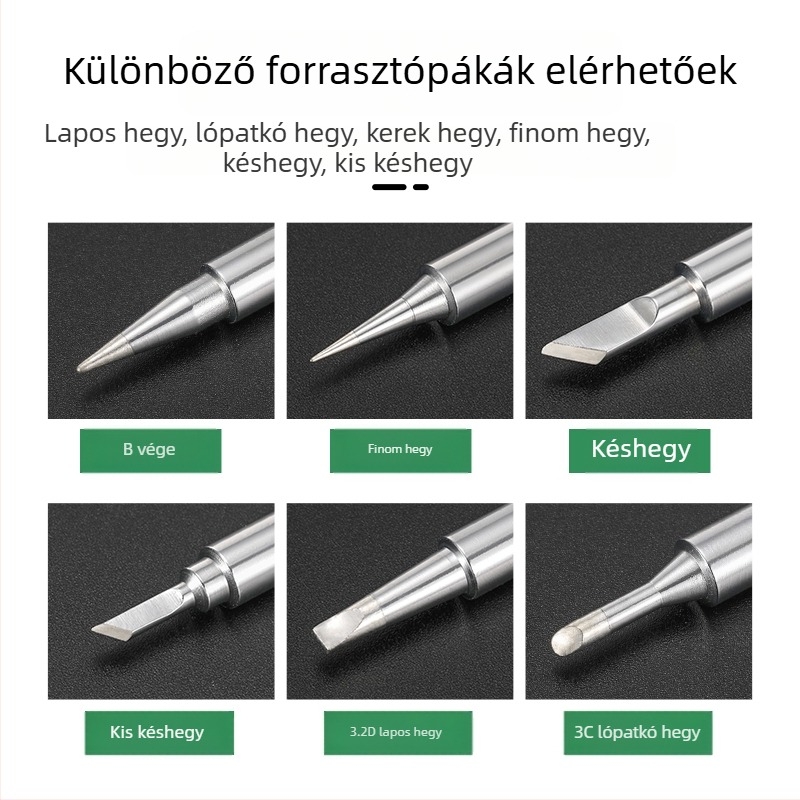 BY905 Forrasztóhegy – Univerzális belső fűtés, 60W, réz, patkó alakú hegy 905S