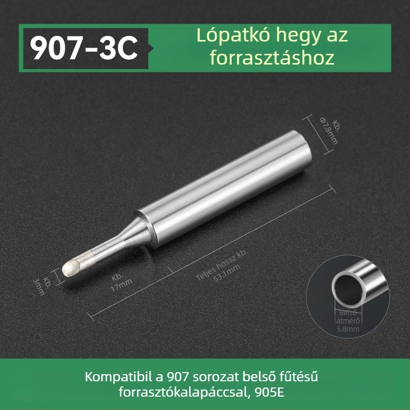 BY905 Forrasztóhegy – Univerzális belső fűtés, 60W, réz, patkó alakú hegy 905S
