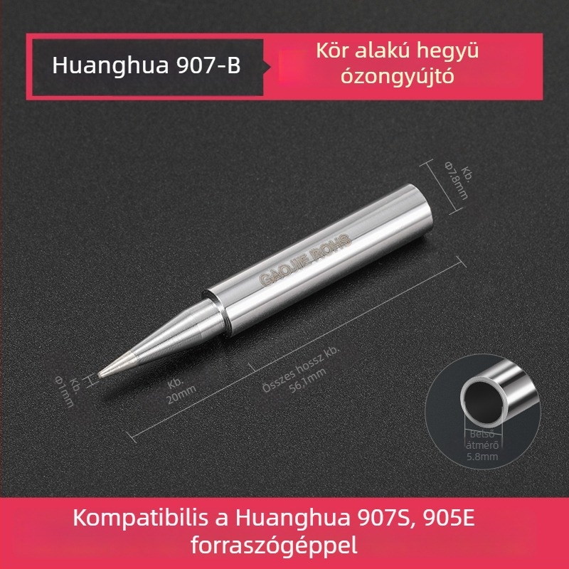 BY905 Forrasztóhegy – Univerzális belső fűtés, 60W, réz, patkó alakú hegy 905S