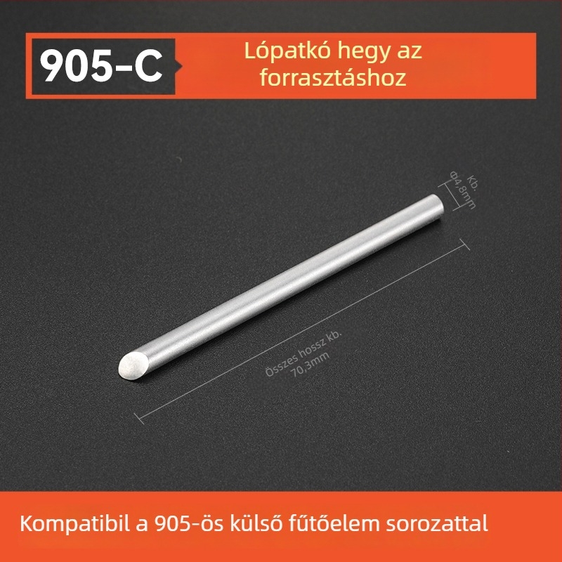 BY905 Forrasztóhegy – Univerzális belső fűtés, 60W, réz, patkó alakú hegy 905S