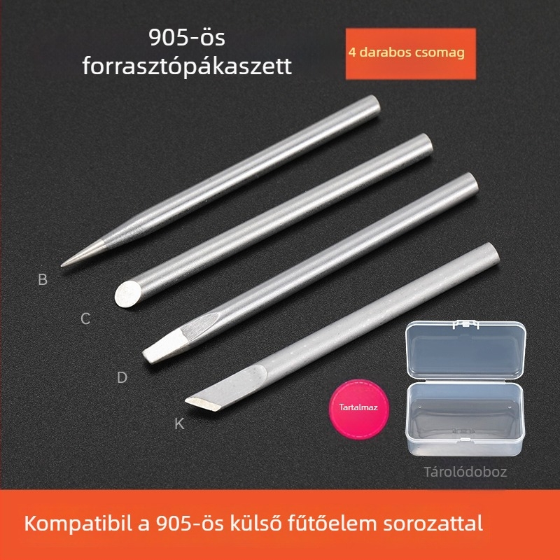 BY905 Forrasztóhegy – Univerzális belső fűtés, 60W, réz, patkó alakú hegy 905S